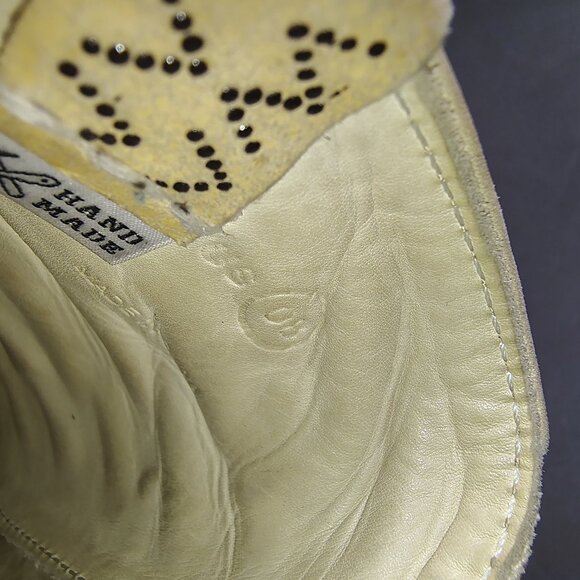 VISVIM Skagway G Patten Mens Size 8 White Red Stripe Canvas Leather Sneakers - Picture 11 of 16